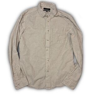 Banana Republic striped cotton dress shirt mens medium